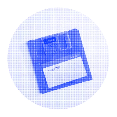 A floppy disk. These storage mediums held very little data and were hard to organize and navigate.