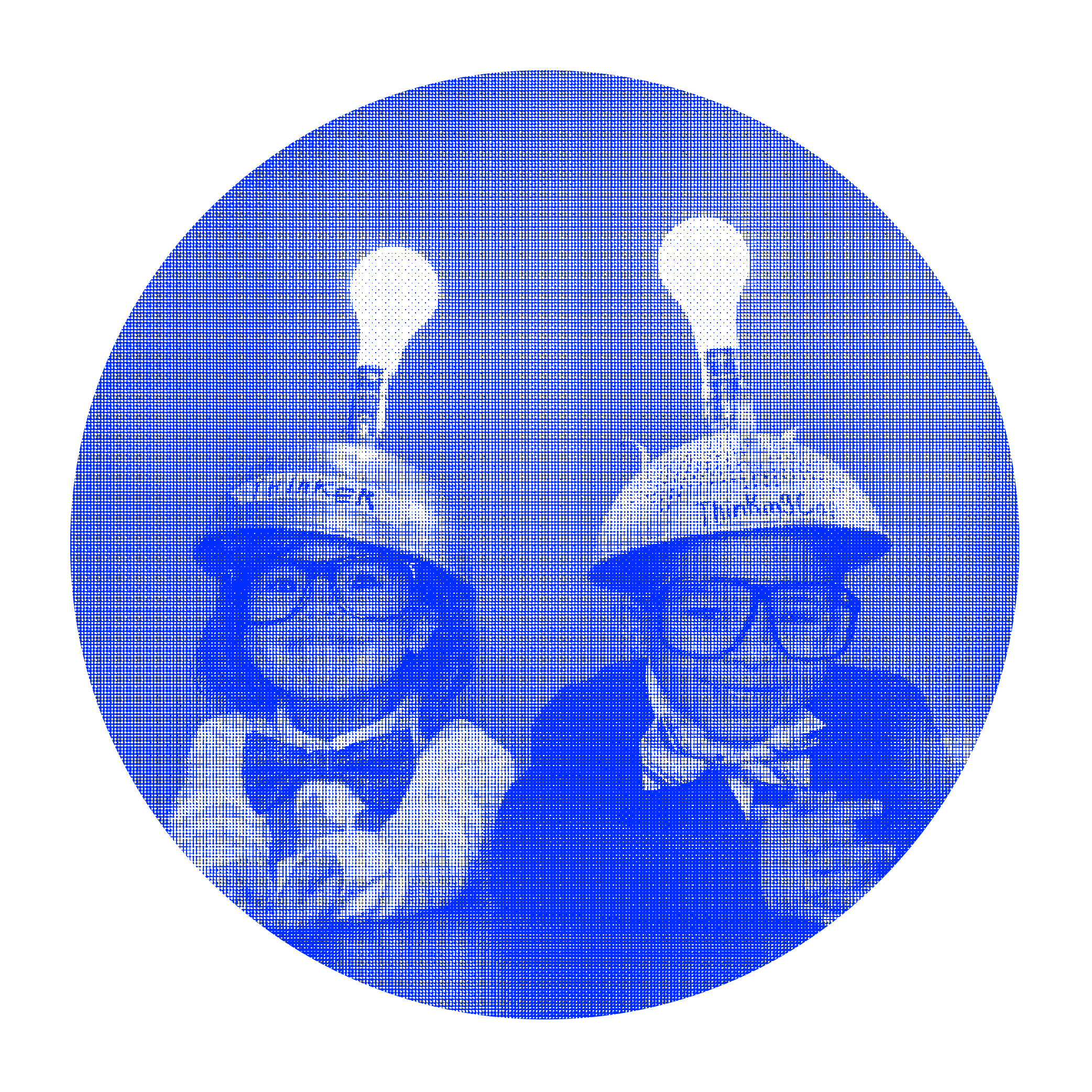 Two laughing kids wearing helmets with lightbulbs on the top. Children are full of creativity, all they need is a way to communicate it.