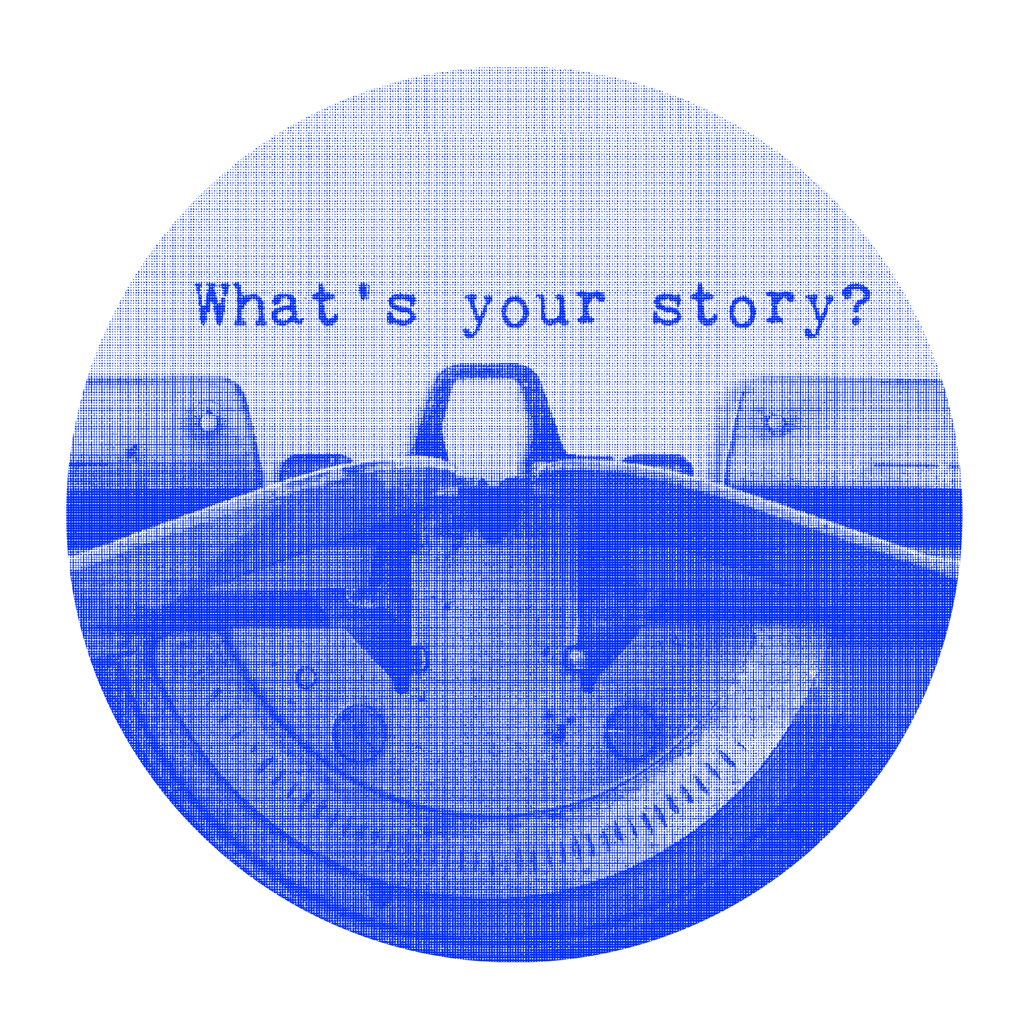 Paper in a typewriter that has the words 'What's your story?'. This question is incredibly important when creating a strong brand identity.